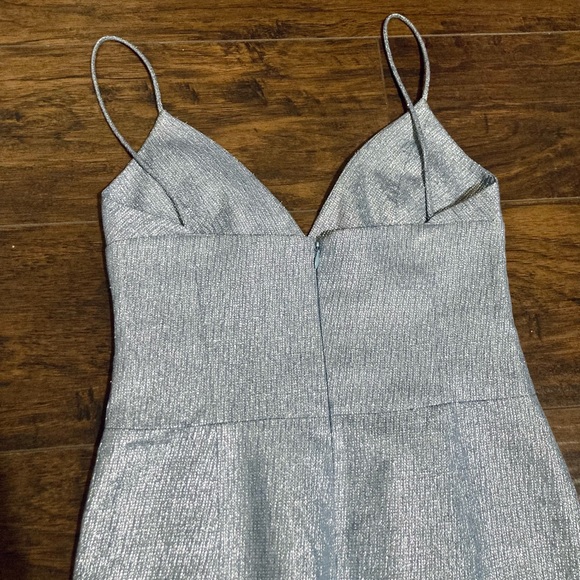 ASO RARE Lorelai Gilmore Girls Ice Blue Sparkly Formal Dress Vintage Y2K 00s - Picture 4 of 16